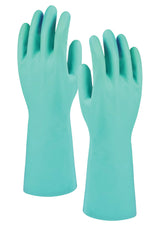 Marigold G915 PVC Nitrile Chemical Resistant Protective Gauntlets Green Size 8