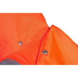 Sioen Monoco Hi-Vis Waterproof PU Coating Breathable Rain Jacket, Size - Large