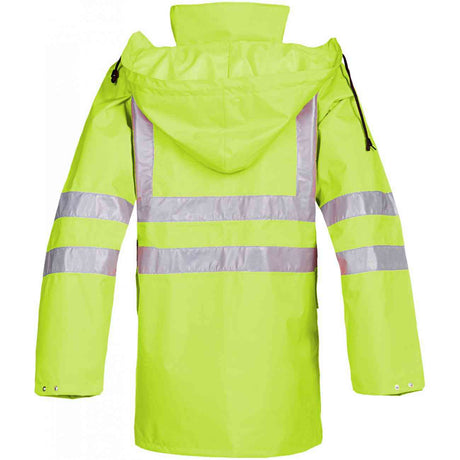 Sioen Monoco Hi-Vis Rain Jacket Waterproof PU Coating Large