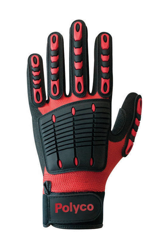 Polyco Impact Multi-Task E Mte Impact Protection Nitrile Palm Coating Nylon Gloves