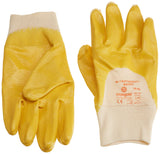 Ansell Nitrotough N230Y Nitrile Coated Cotton Liner Work Gloves