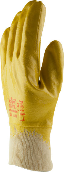 Ansell Nitrotough™ N250Y Work Gloves Full Hand Nitrile Coated Size L Yellow