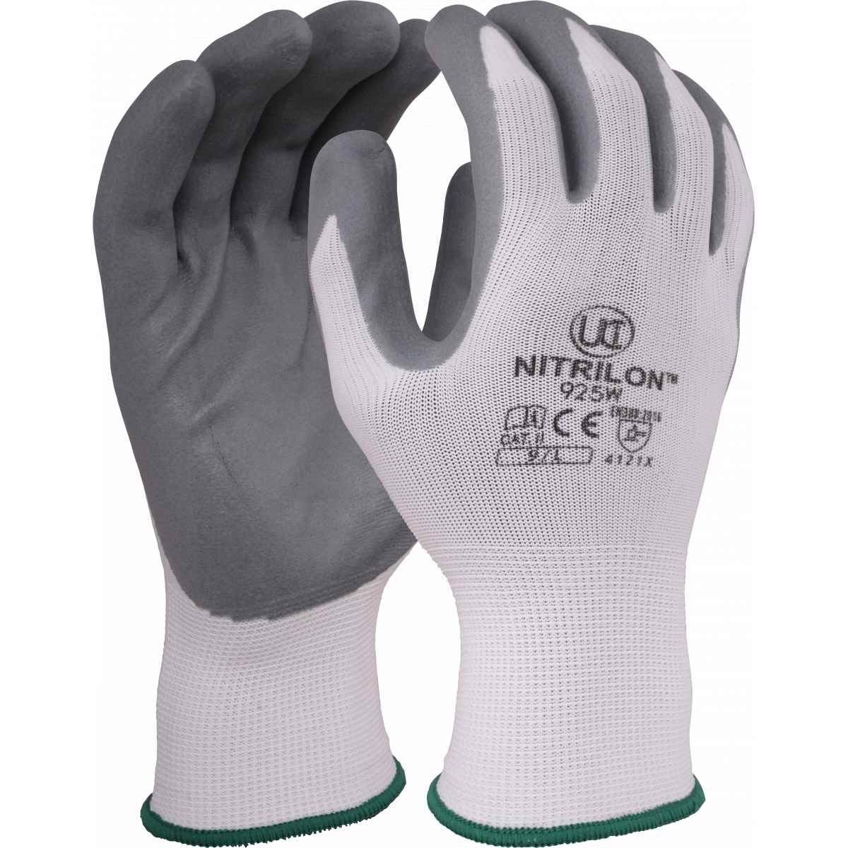 Ultimate Industrial 925W Nitrilon™ Men Work Gloves Nitrile Palm Coating