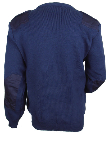 Boomerang V-Neck Acrylic Work Security Police Uniform Navy NATO Style Jumper