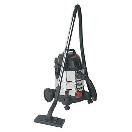 Sealey PC200SD Industrial Vacuum Cleaner Wet & Dry 20ltr 1250W/230V