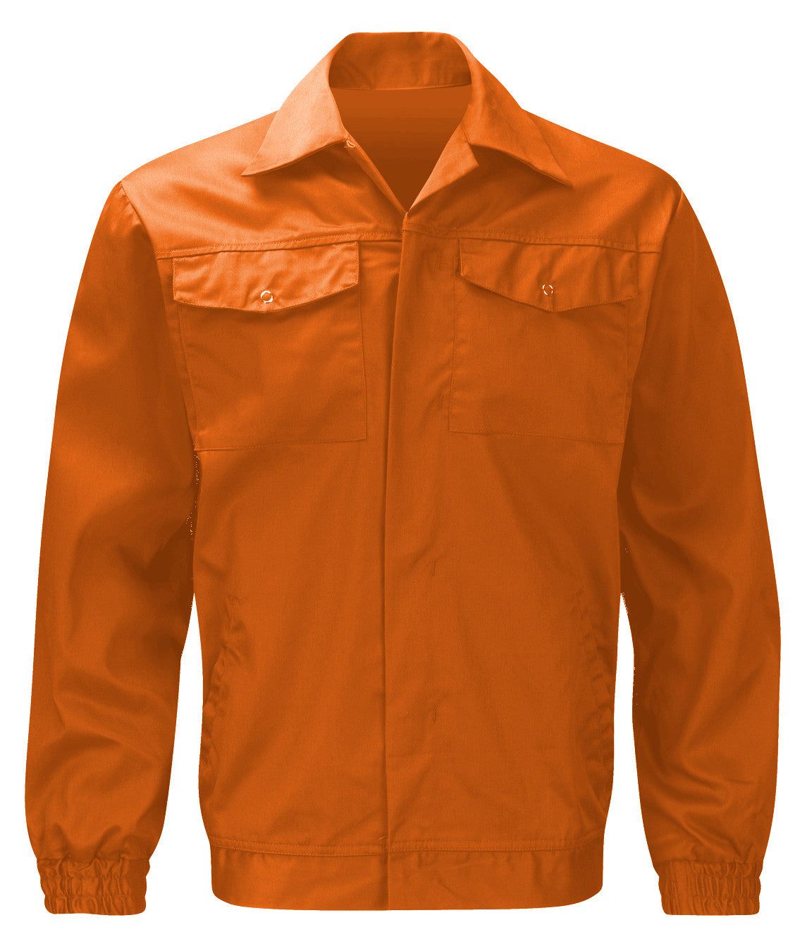 Orbit International PC205J Polycotton Driver Style Orange Work Jacket, Size - Large