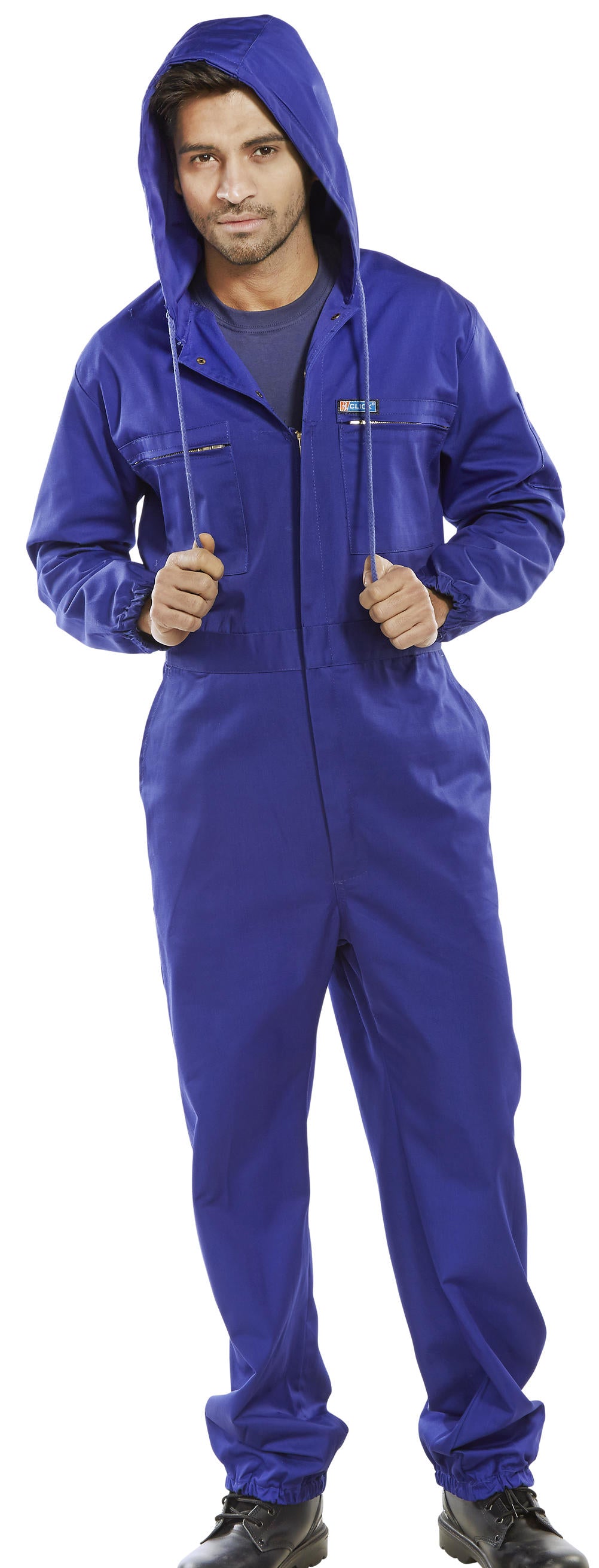 Beeswift PCBSHCAR Royal Blue C/W Hood Super Coverall