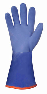 Polyco Vyflex Boa PF93 Chemical Resistant Warm Lined PVC Gauntlet Gloves, Size - 9