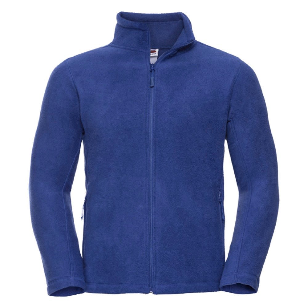 Russell 870M Men Full Zip Outdoor Fleece Jacket Royal Blue, Size - Large