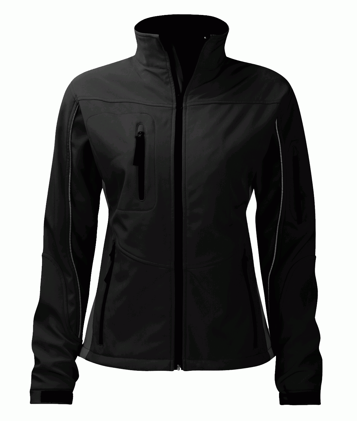 Orbit International SS3L3 Amethyst Full Zip Black Ladies Soft Shell Jacket