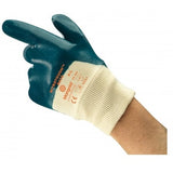 Ansell Nitrotough N630 Men Work Gloves Cotton Liner Nitrile 3/4 Coating Size 9