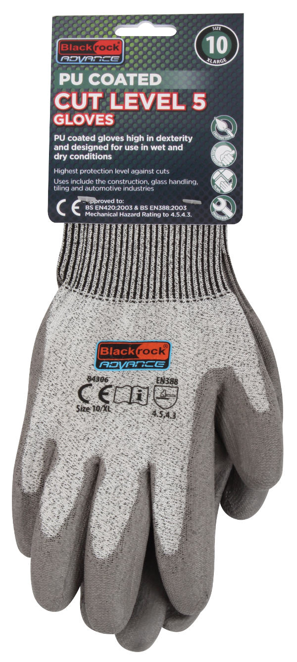 Blackrock Advance PU Coated Cut Resistant Work Gloves