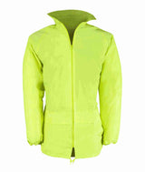 Orbit Pacific Hi Vis Waterproof Polyester PVC Coating Rain Jacket