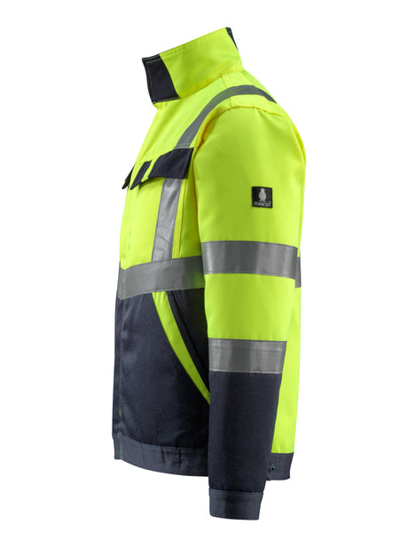 Mascot 15909-948 Foster Men Hi Vis Jacket Polycotton Dual Tone Coat, Size - Large