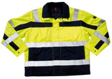 Mascot 7123-126 Timon Men Hi Vis Pilot Jacket Yellow/Navy Quilted Lining, Size - Large