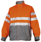 Projob 6401 Men Pilot Style Polycotton Orange Hi Vis Jacket, Size - Large