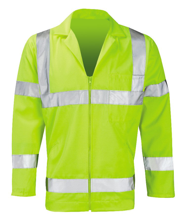 Orbit International PCENJ Zeta Men Jacket Polycotton High Visibility Yellow