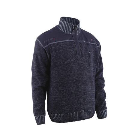 Mascot 50354-835 Naxos Men Knitted Jumper Blue/Grey, Size - Small