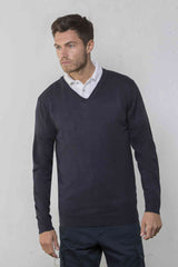 RTY Workwear RT20 Men V-Neck Sweater 100% Acrylic Navy