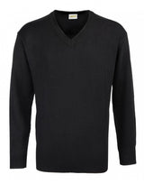 RTY Workwear RTY020 Men V-Neck Acrylic Sweater Black, Size - XL