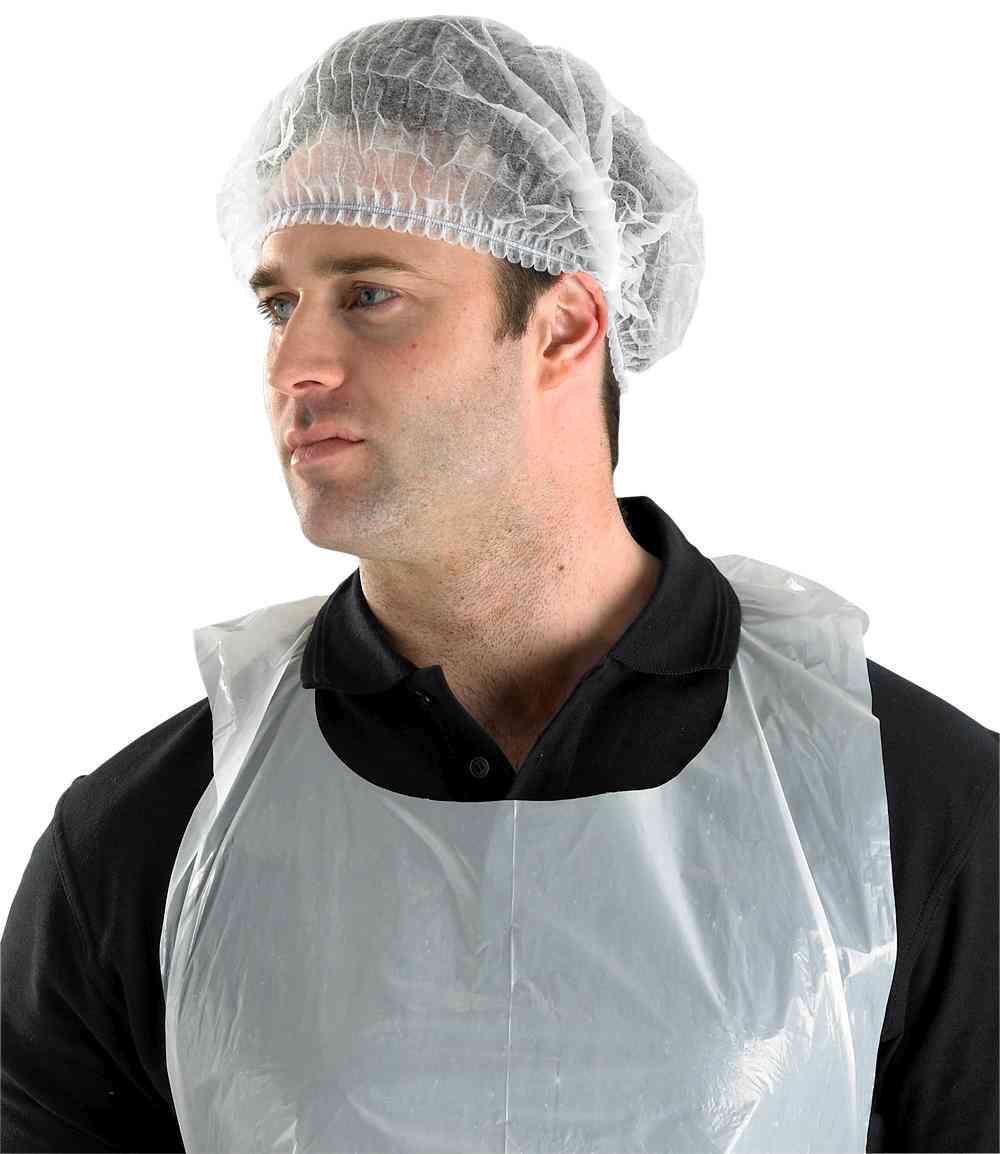 Beeswift DMCW Catering Food Handling Headwear Disposable Mob Caps - White (Pack of 1000)