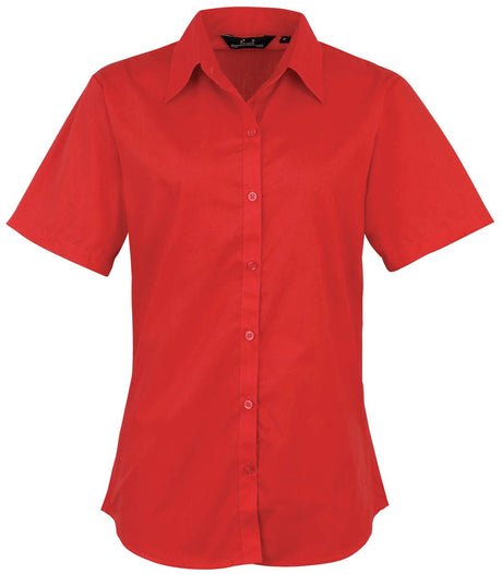 Premier PR302 Ladies Poplin Short Sleeve Blouse