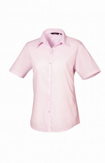 Premier PR302 Ladies Poplin Short Sleeve Blouse