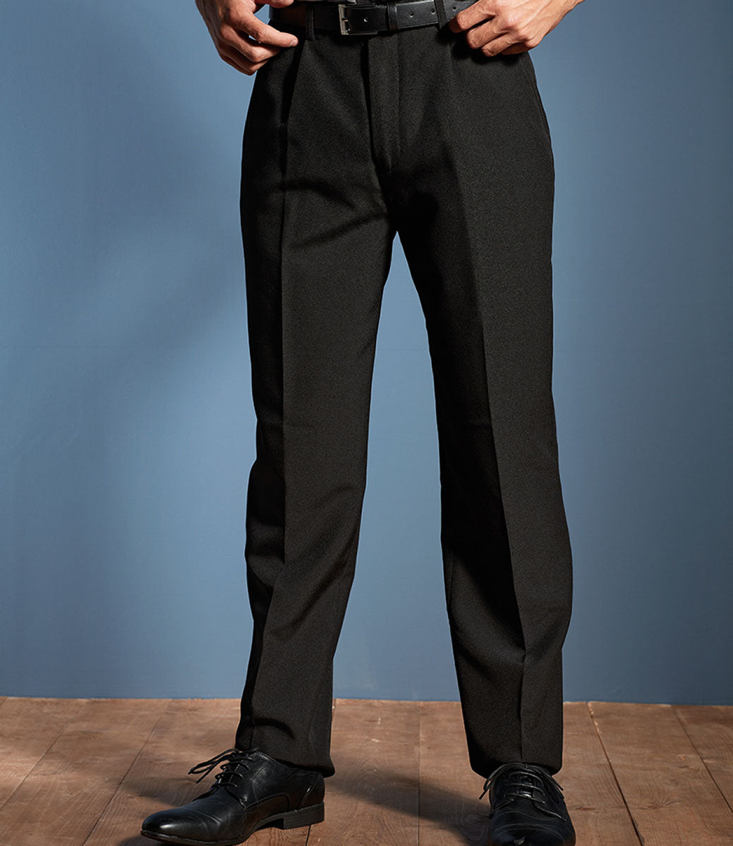 Premier PR520 Men Formal Trousers Polyester Black