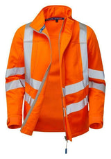 Pulsarail PR535 Soft Shell Jacket Rail Spec Compliant Hi Vis Orange Size M