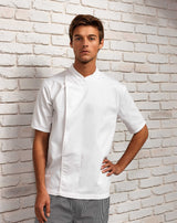 Premier PR668 Short Sleeve White Pull-On Chef Tunic, Size - M