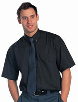 Dickies SH58150 Men Shirt Short Sleeve Button Down Black, Size - 16"