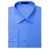 Rochelle Men Polycotton Classic Shirt Royal Blue