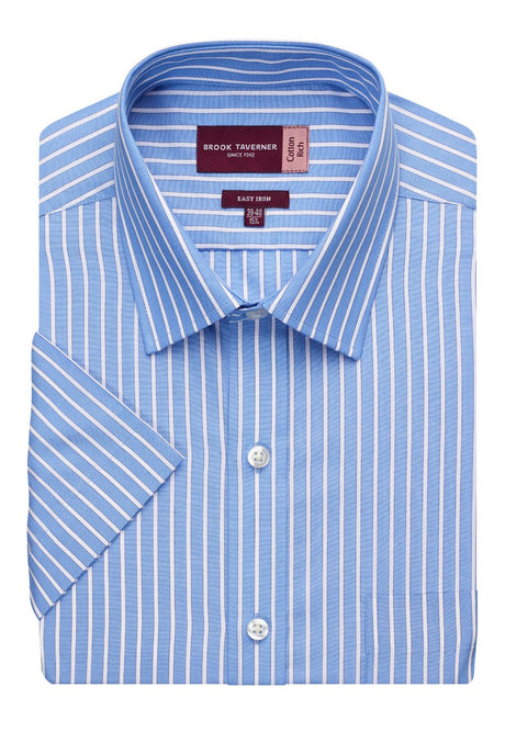 Brook Taverner 7542C Roccella Men Classic Fit Shirt Short Sleeve