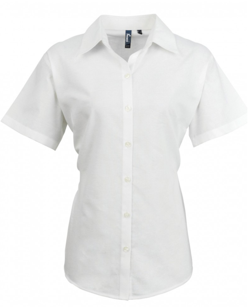 Premier PR366 Short Sleeve Ladies Blouse,White