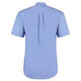 Kustom Kit KK109 Corporate Oxford Men Shirt Short Sleeve Polycotton Mid Blue