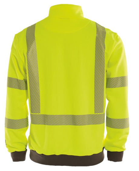 Tranemo 4871-26 Men High-Visibility Yellow Sweatshirt, Size - Large