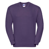 Russell 272M Men V-Neck Purple Sweatshirt, Size - Large