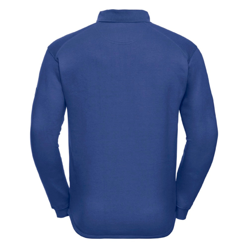 Russell R-012M Men Heavy Duty Sweatshirt Collared Royal Blue, Size - Large