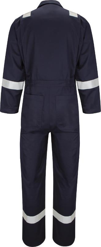 Bulwark CAD6 Deluxe FR Coverall Hi Vis Flame Retardant Anti-static 350Gsm Navy