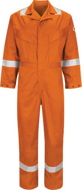 Bulwark CAD6 Work FR Coverall Deluxe Hi Vis Flame Retardant Anti-static 350Gsm Orange