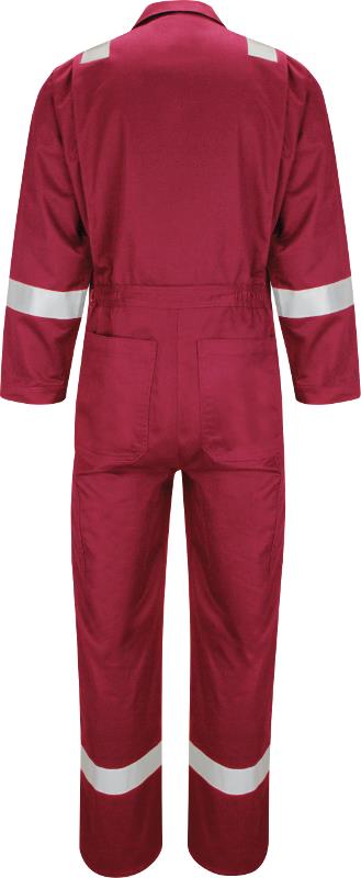 Bulwark CAD6 FR Coverall Hi Vis Flame Resistant Anti-Static 350Gsm Red
