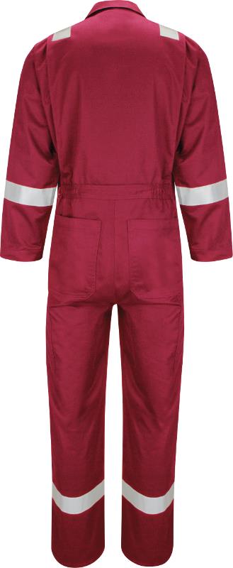Bulwark CAD4 Hi Vis Lightweight FR Overall 250Gsm  Red