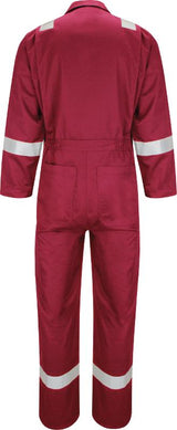 Bulwark CAD4 Hi Vis Lightweight FR Overall 250Gsm  Red