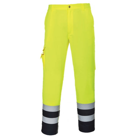 Portwest E047 Men Work Trousers High Visibility Two Tone