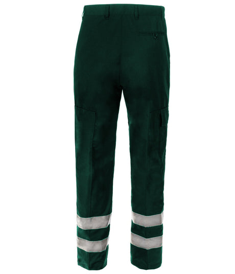 Benchmark T23 Men Ballistic Hi Vis Cargo Trousers Green, Size - 32