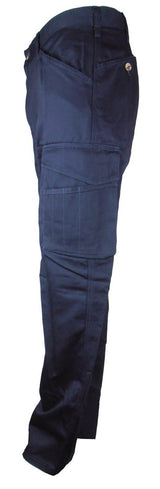 Snickers 5815 Cargo Pockets Straight Legs Navy Chino Work Trousers