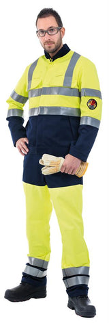 Roots RO19295HV Men FR Trousers Hi Vis Arc Flash Protection Size 30'' Short