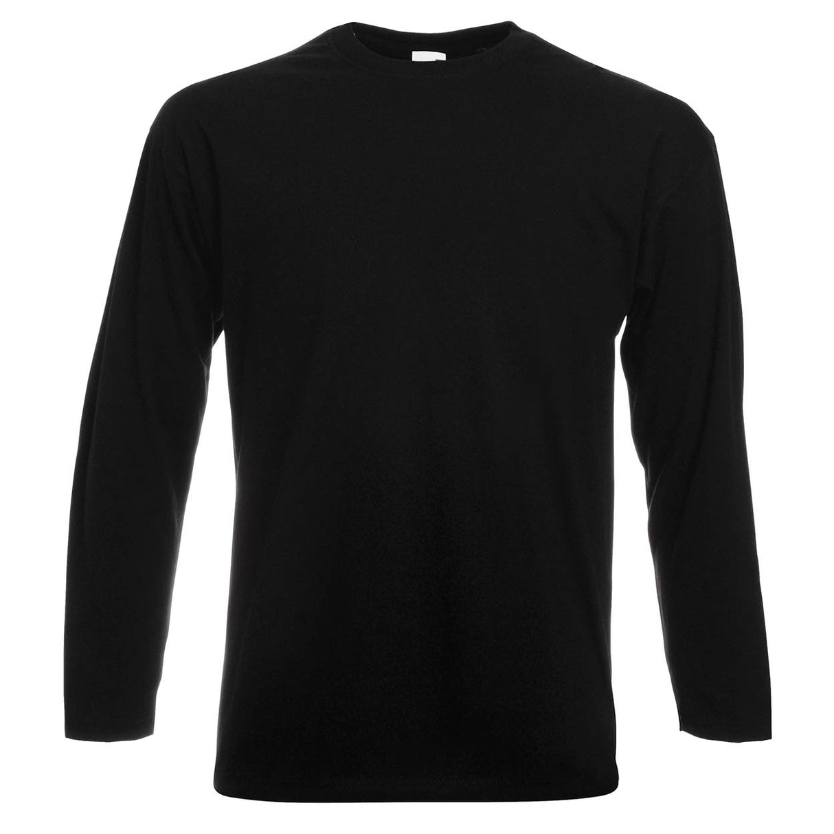 Fruit of the Loom SS21 Men T-Shirt Long Sleeve Black Size L