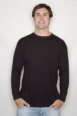 Fruit of the Loom SS21 Men T-Shirt Long Sleeve Black Size L