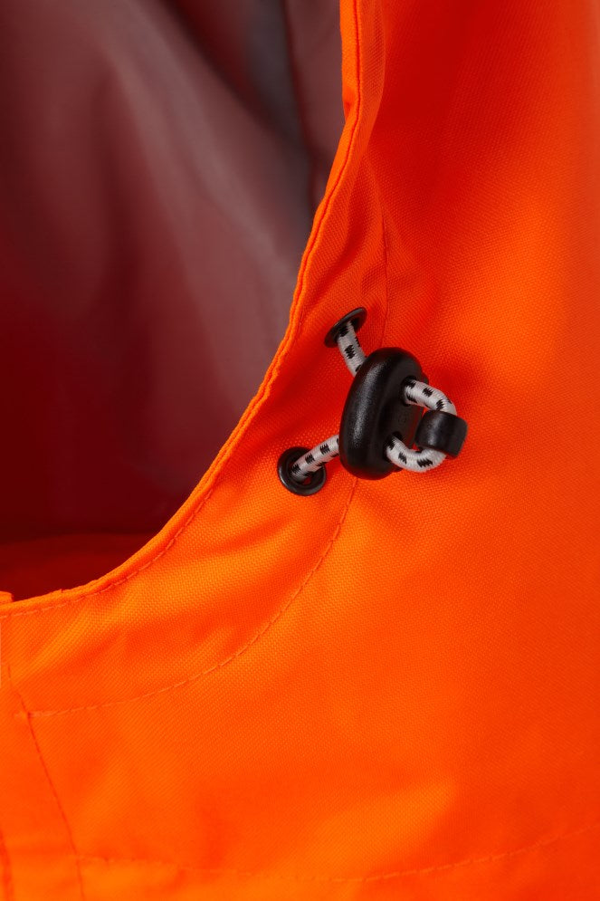 PULSAR Pulsarail PR499 Rail Spec Hi-Vis Orange Breathable Storm Coat Size XL